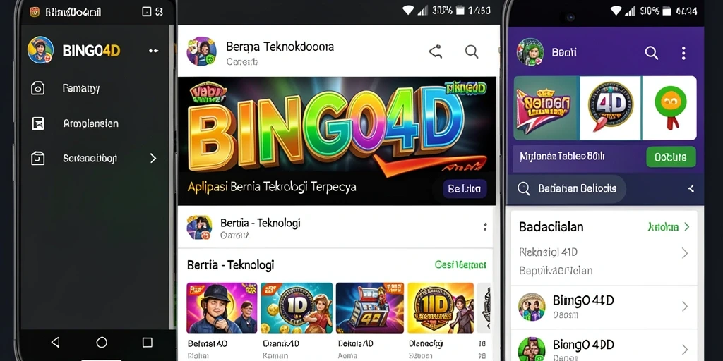 Tampilan antarmuka BINGO4D yang modern dan informatif.