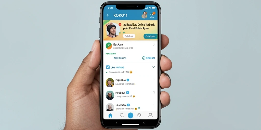 Tampilan antarmuka KOKO11 yang sederhana dan intuitif.