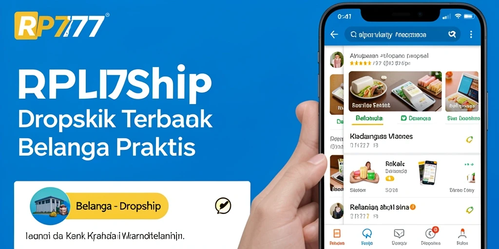 Antarmuka pengguna RP777 yang mudah dipahami untuk dropship.
