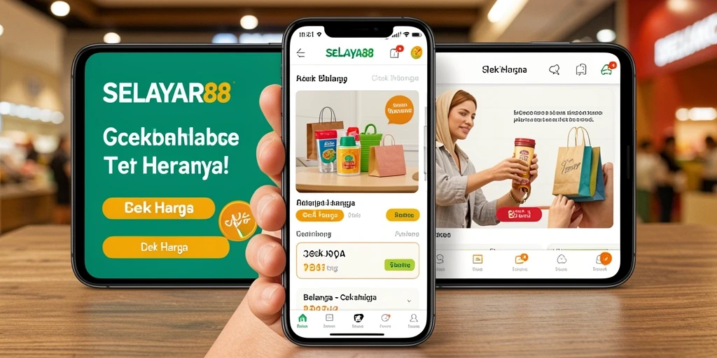 Screenshot utama aplikasi Cek Harga SELAYAR88 yang menunjukkan fitur pencarian.