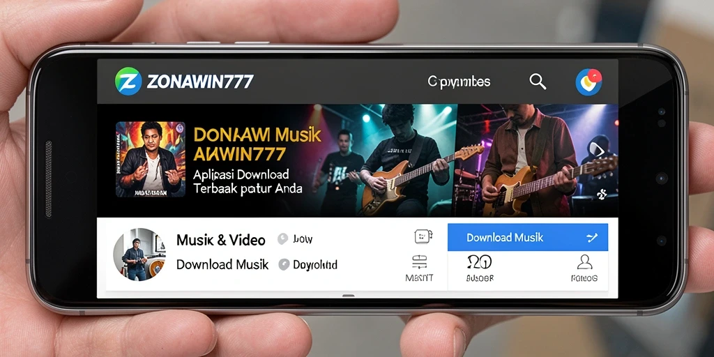 Tampilan antarmuka ZONAWIN777 yang user-friendly untuk Download Musik.