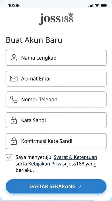 Panduan Registrasi Akun Baru joss188 untuk Pengguna Android
